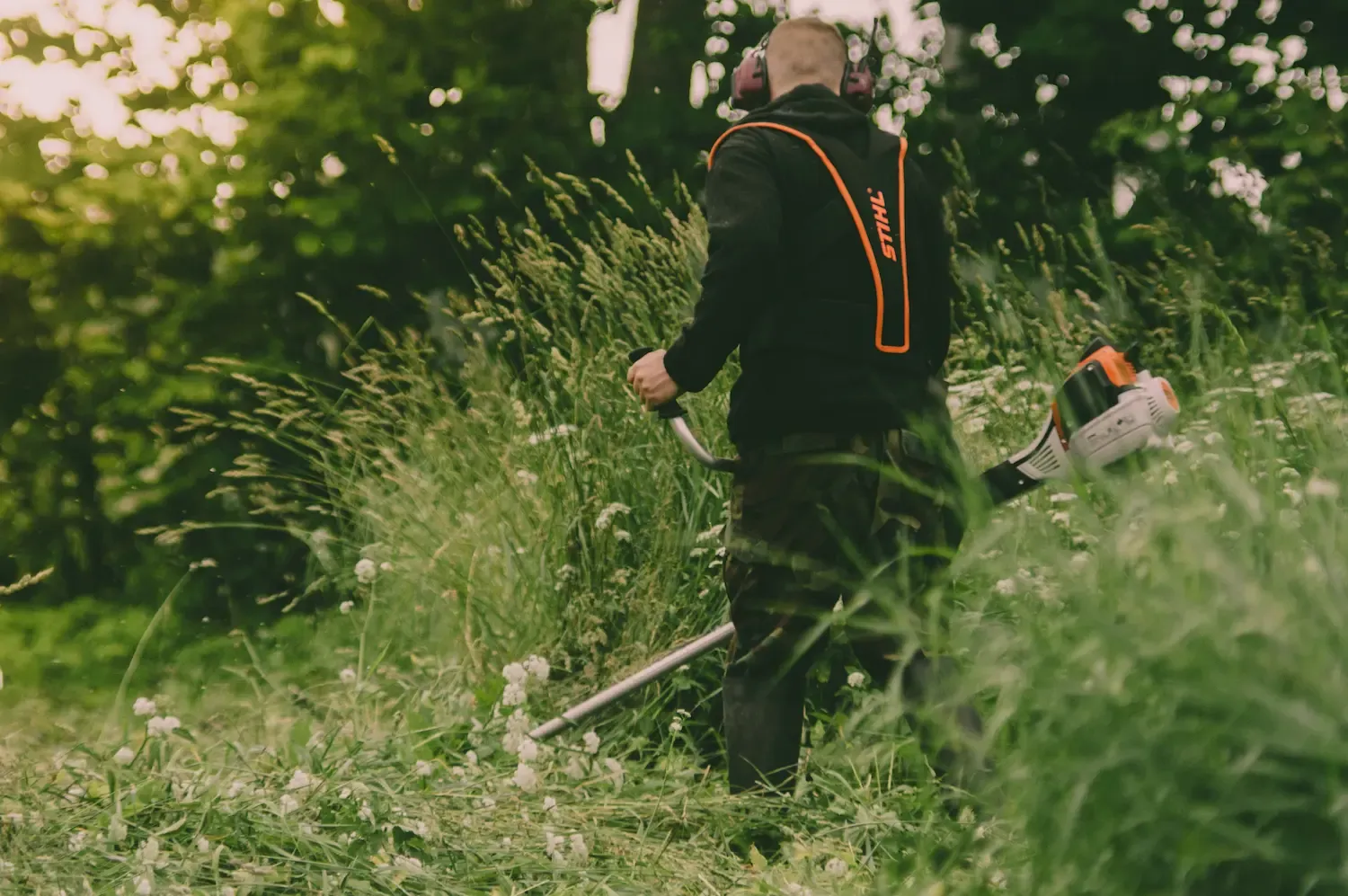 Espacio exterior cuidado
